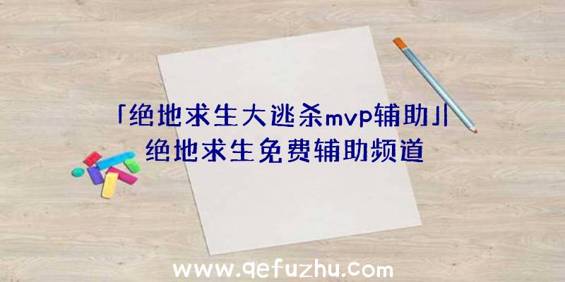 「绝地求生大逃杀mvp辅助」|绝地求生免费辅助频道